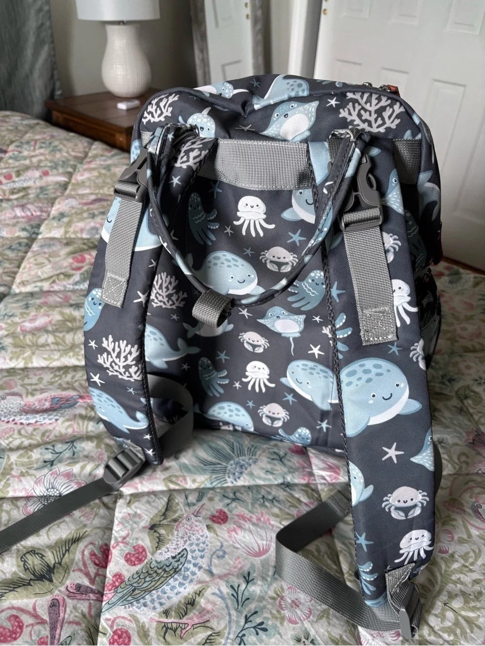 BabbleRoo Diaper Bag Sea Animals NWOT